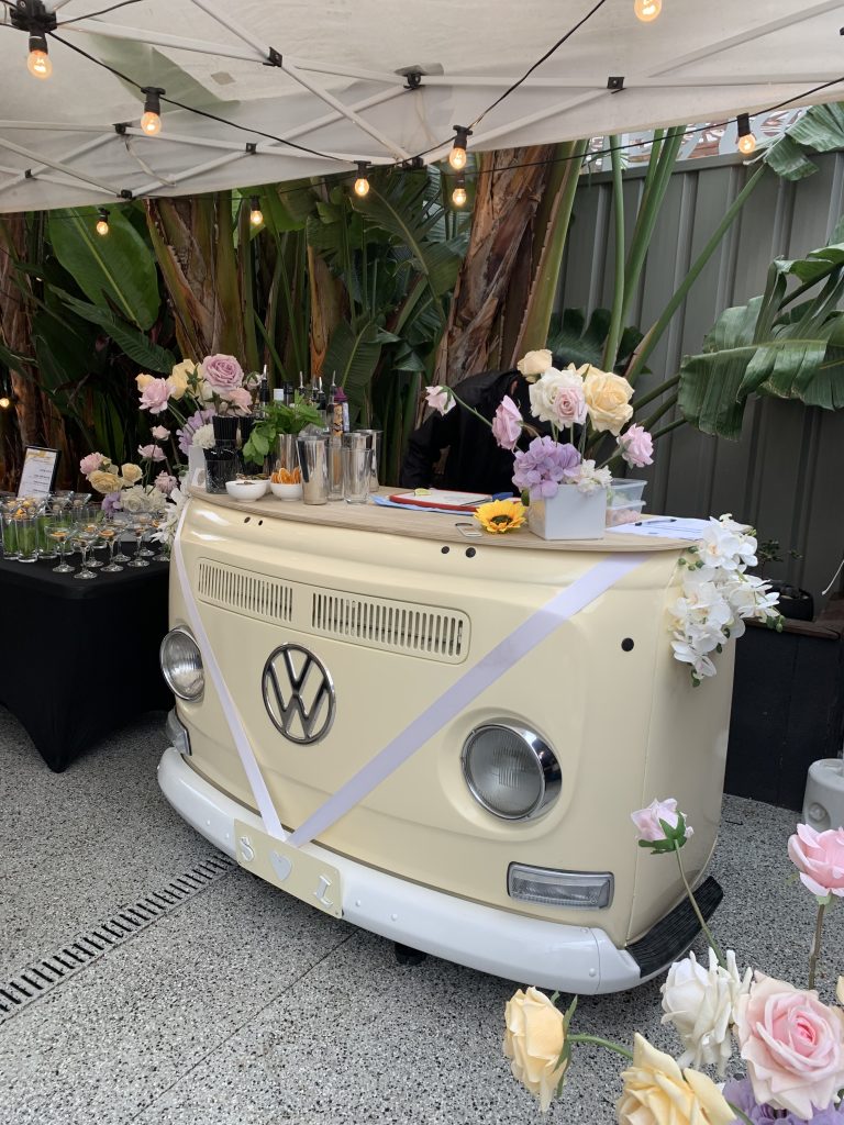 private wedding mobile bar with cocktail service